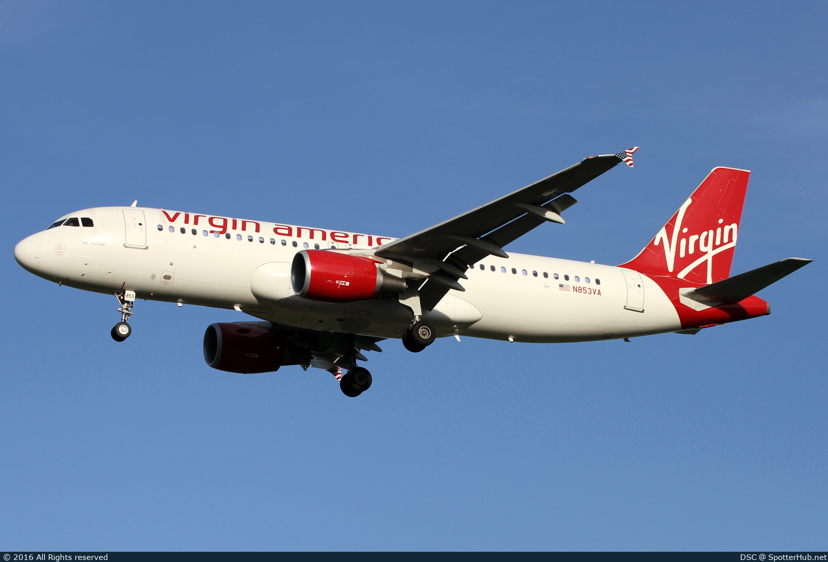 Photo of N853VA - Airbus A320-214 operated by Virgin America