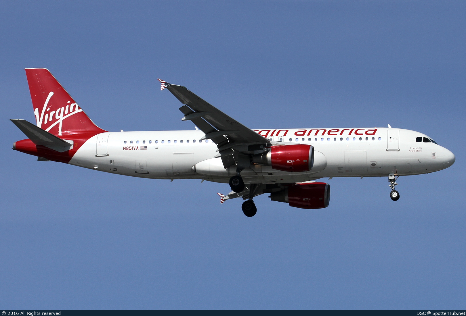 Photo of N851VA - Airbus A320-214 operated by Virgin America