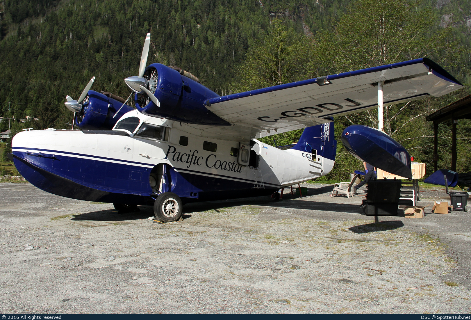 Photo of C-GDDJ - Grumman G-21A Goose operated by Pacific Coastal Airlines