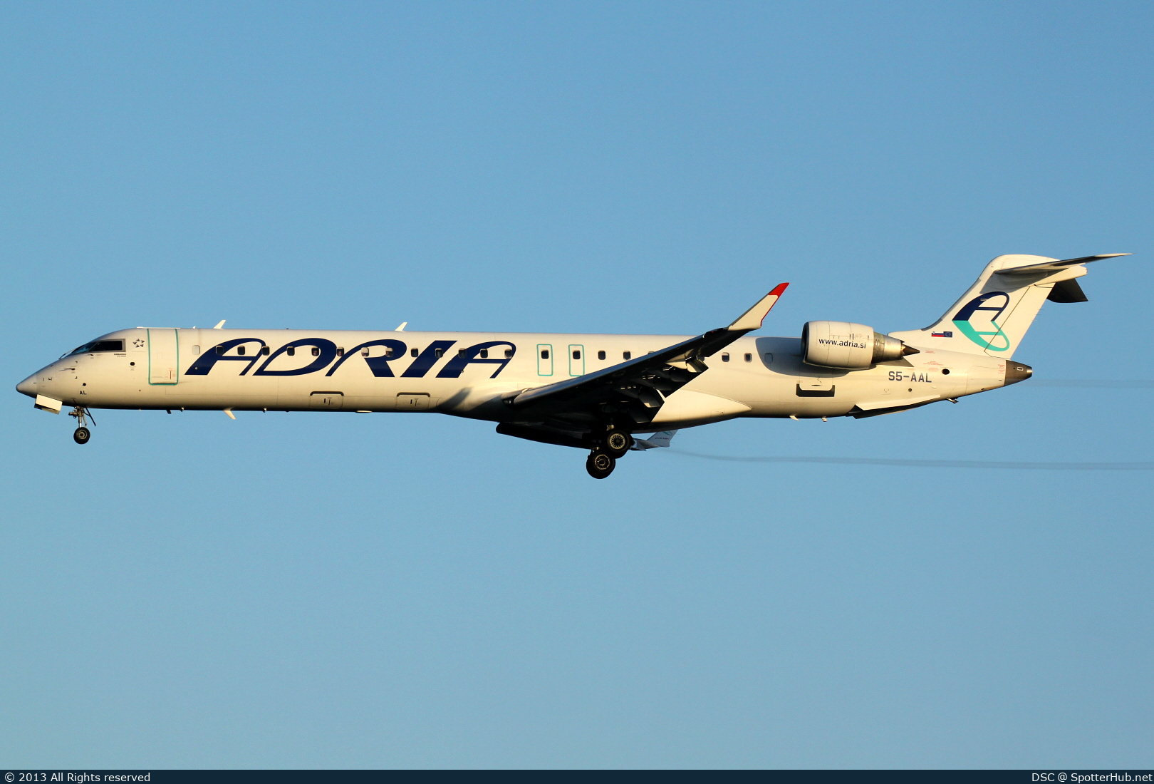 Photo of S5-AAL - Bombardier CRJ-900LR operated by Adria Airways
