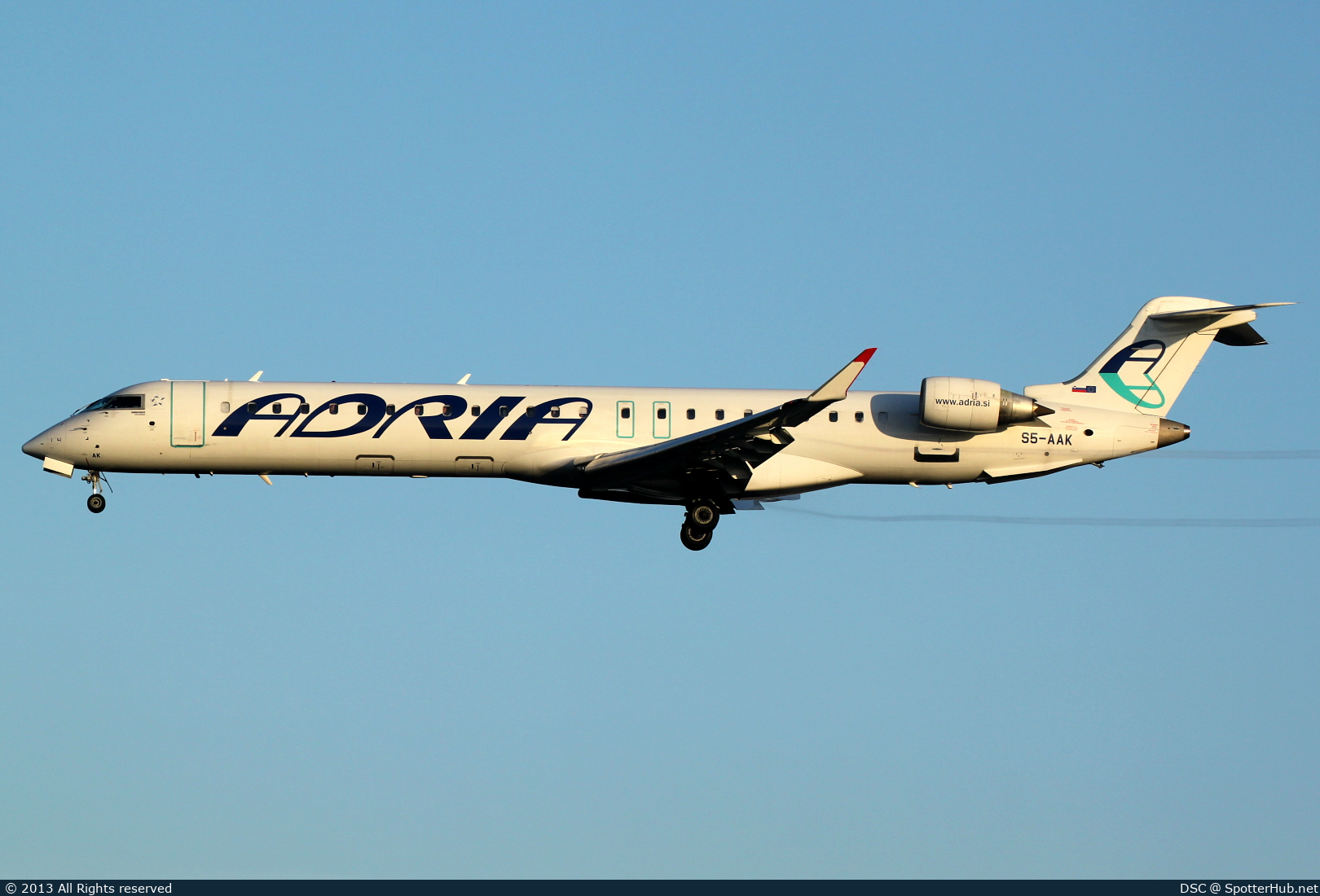 Photo of S5-AAK - Bombardier CRJ-900LR operated by Adria Airways