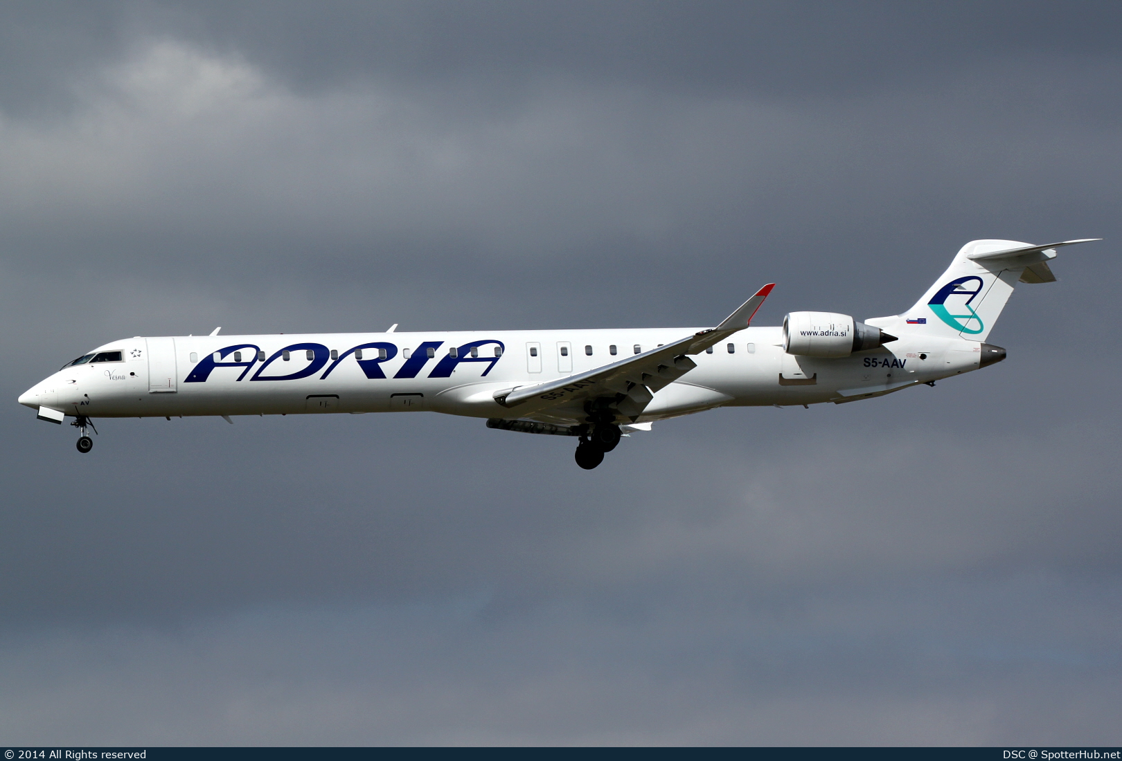 Photo of S5-AAV - Bombardier CRJ-900LR operated by Adria Airways