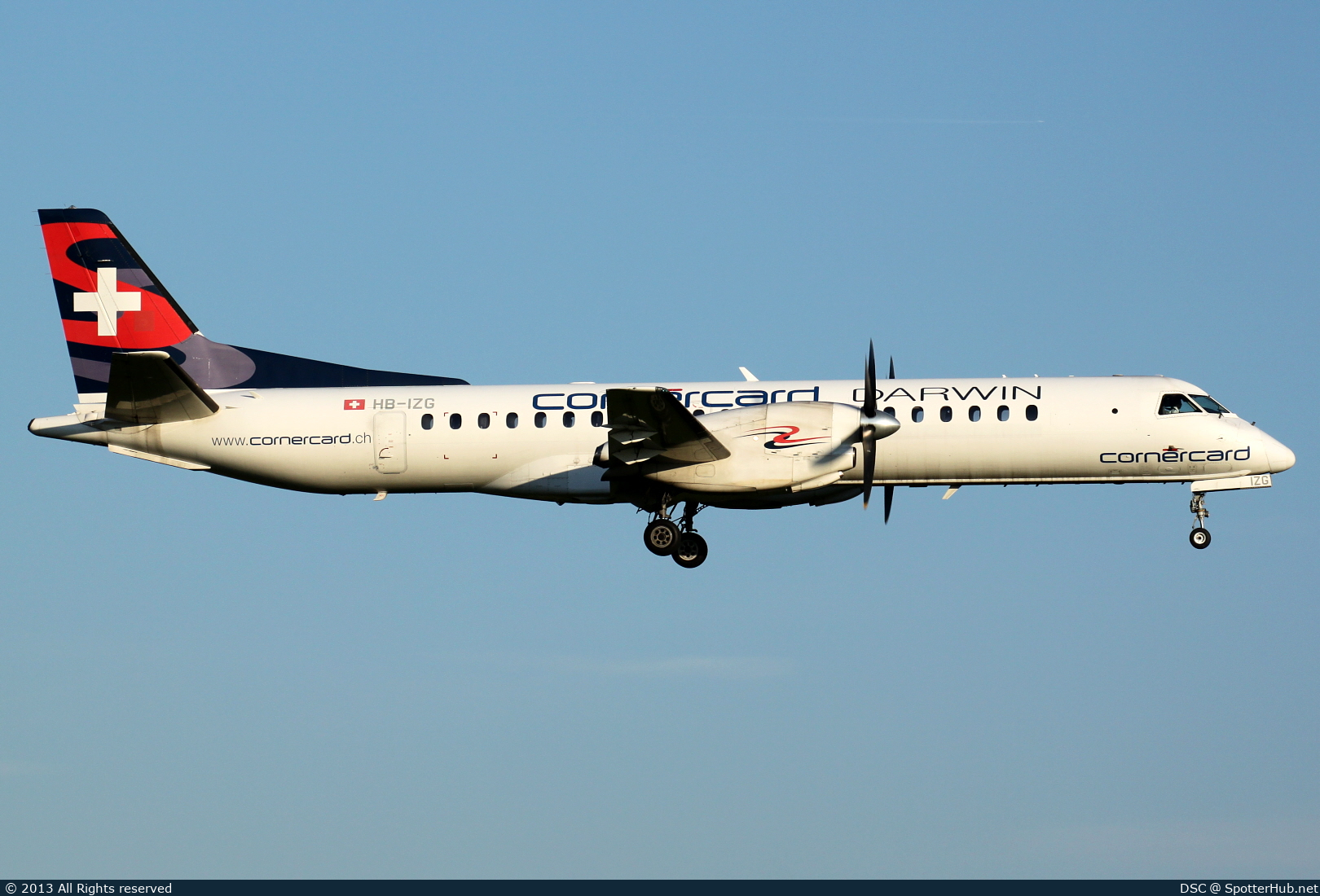 Photo of HB-IZG - Saab 2000 operated by Darwin Airline