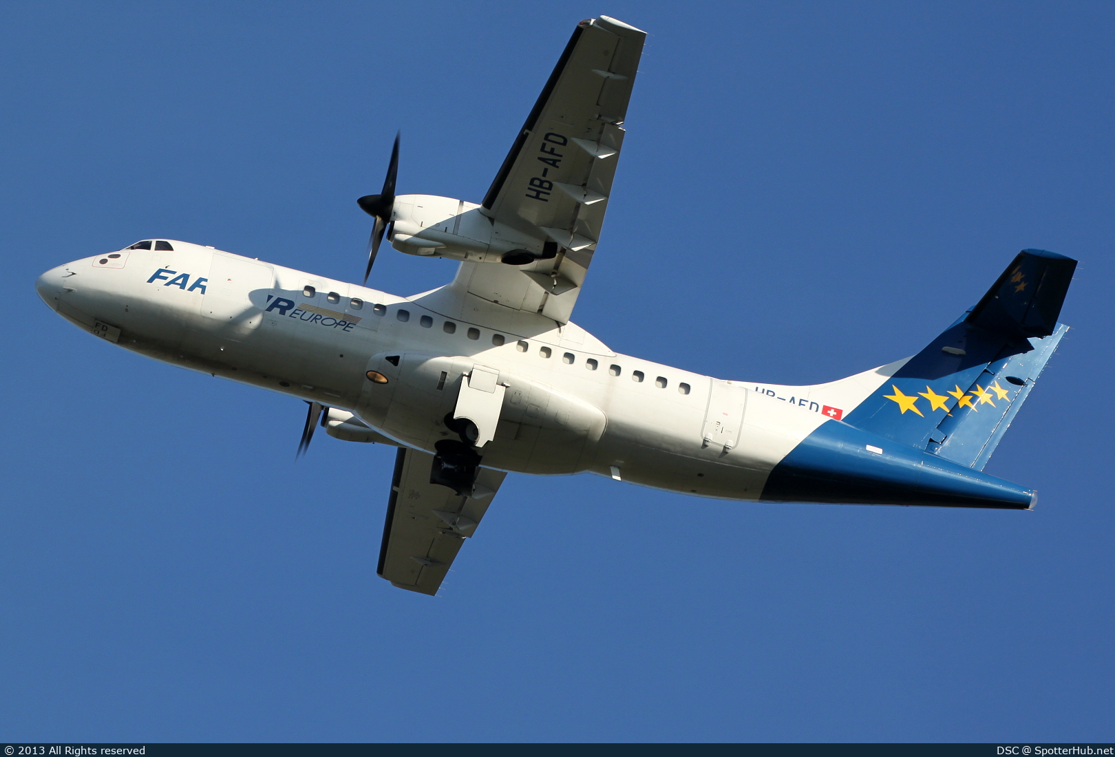Photo of HB-AFD - ATR 42-320(F) operated by Farnair Switzerland