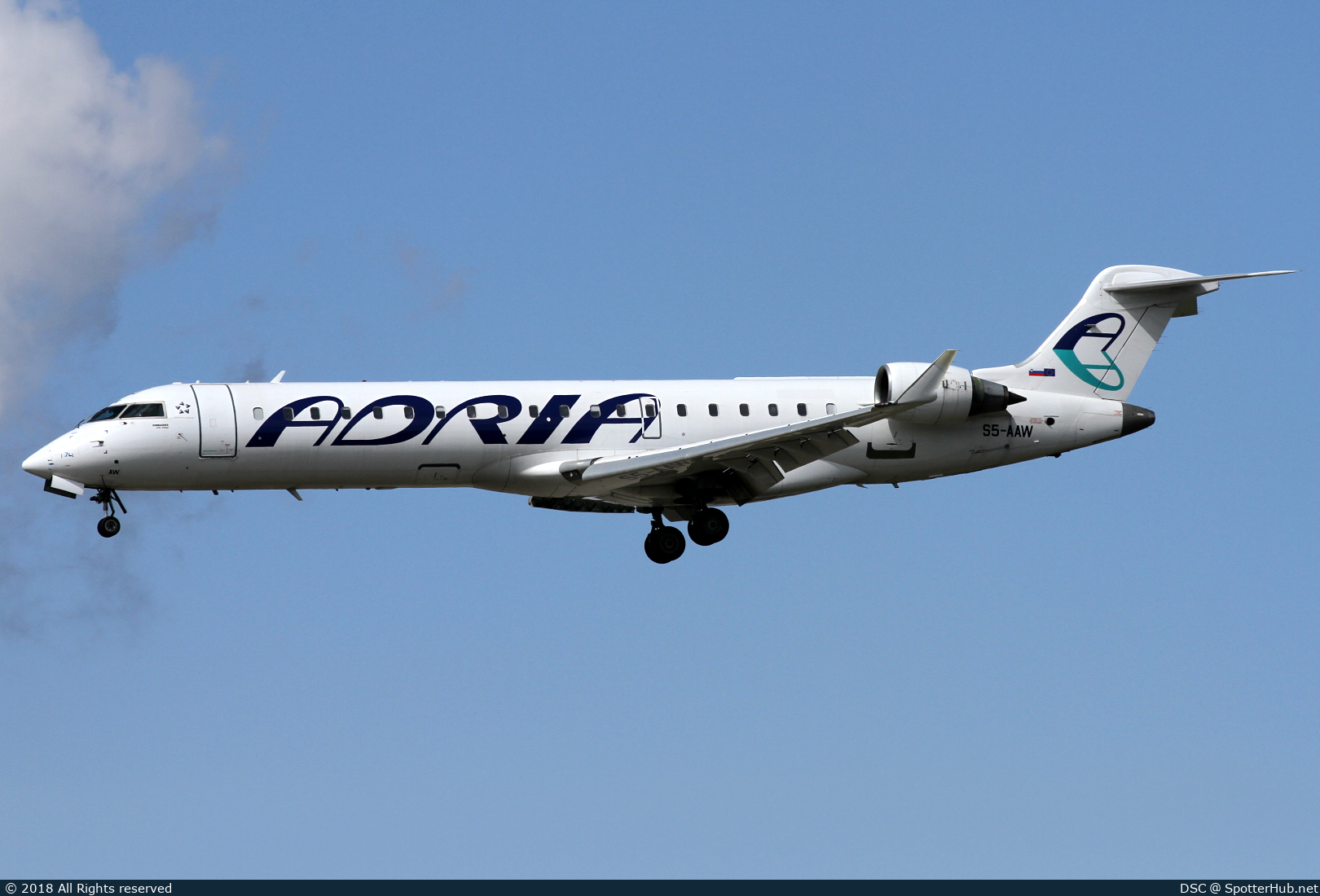 Photo of S5-AAW - Bombardier CRJ-701 operated by Adria Airways