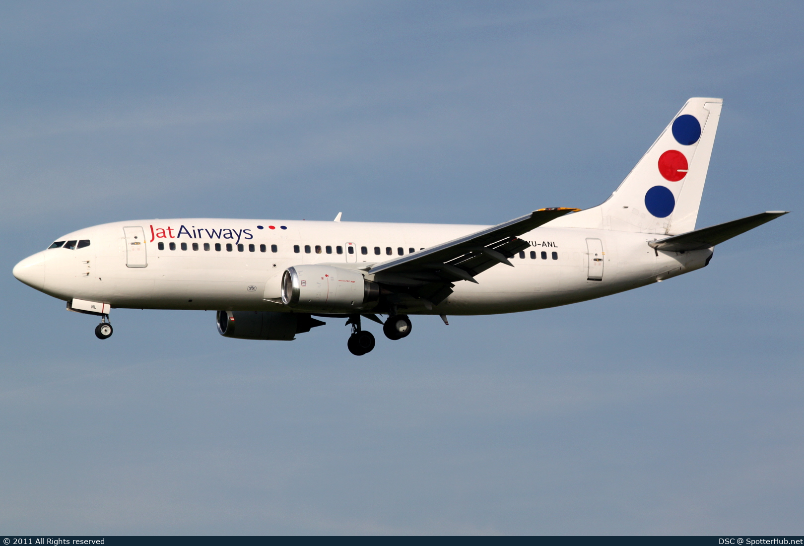 Photo of YU-ANL - Boeing 737-3H9 operated by Jat Airways