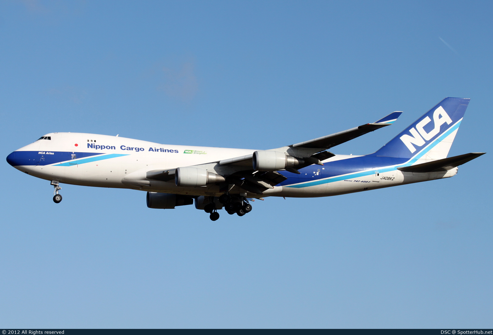 Photo of JA08KZ - Boeing 747-4KZF operated by Nippon Cargo Airlines