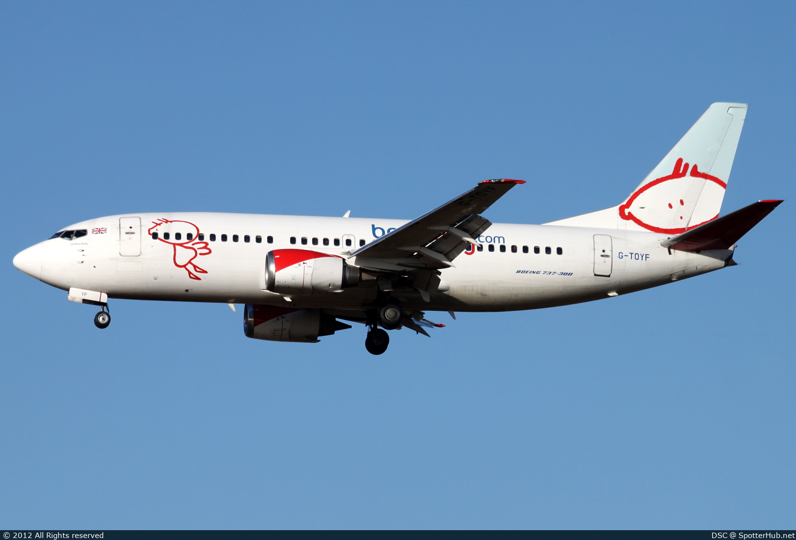 Photo of G-TOYF - Boeing 737-36N operated by bmibaby