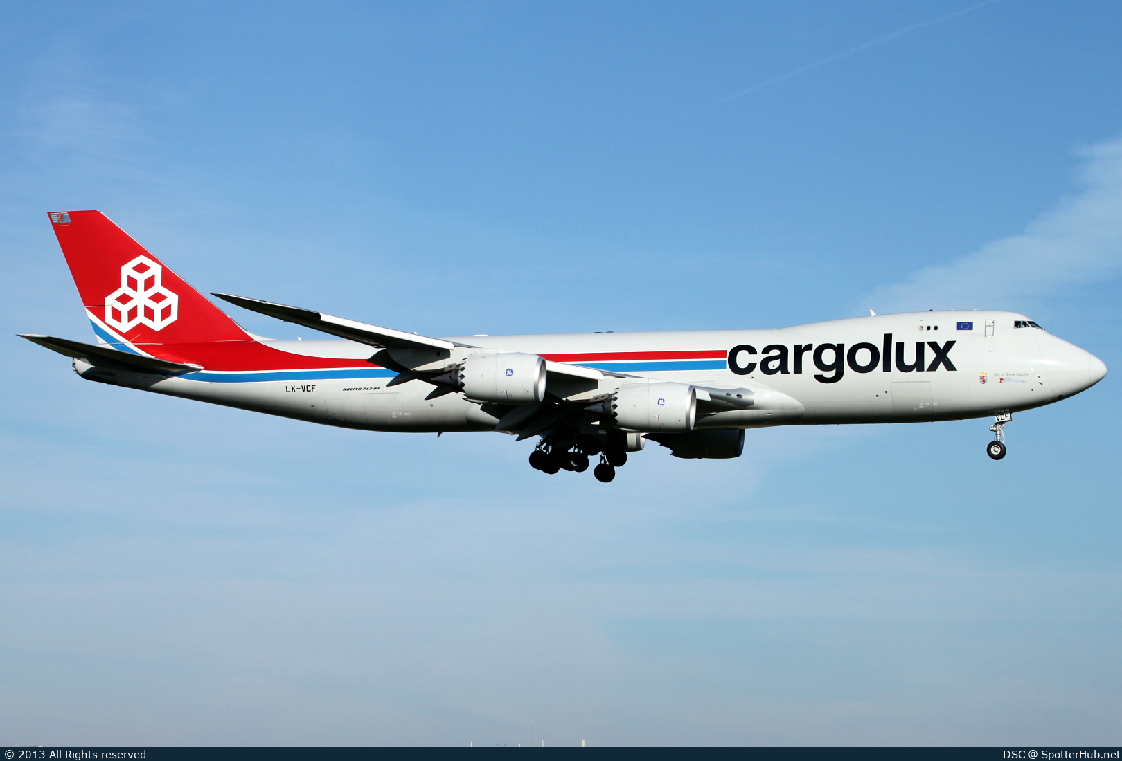 Photo of LX-VCF - Boeing 747-8R7F operated by Cargolux