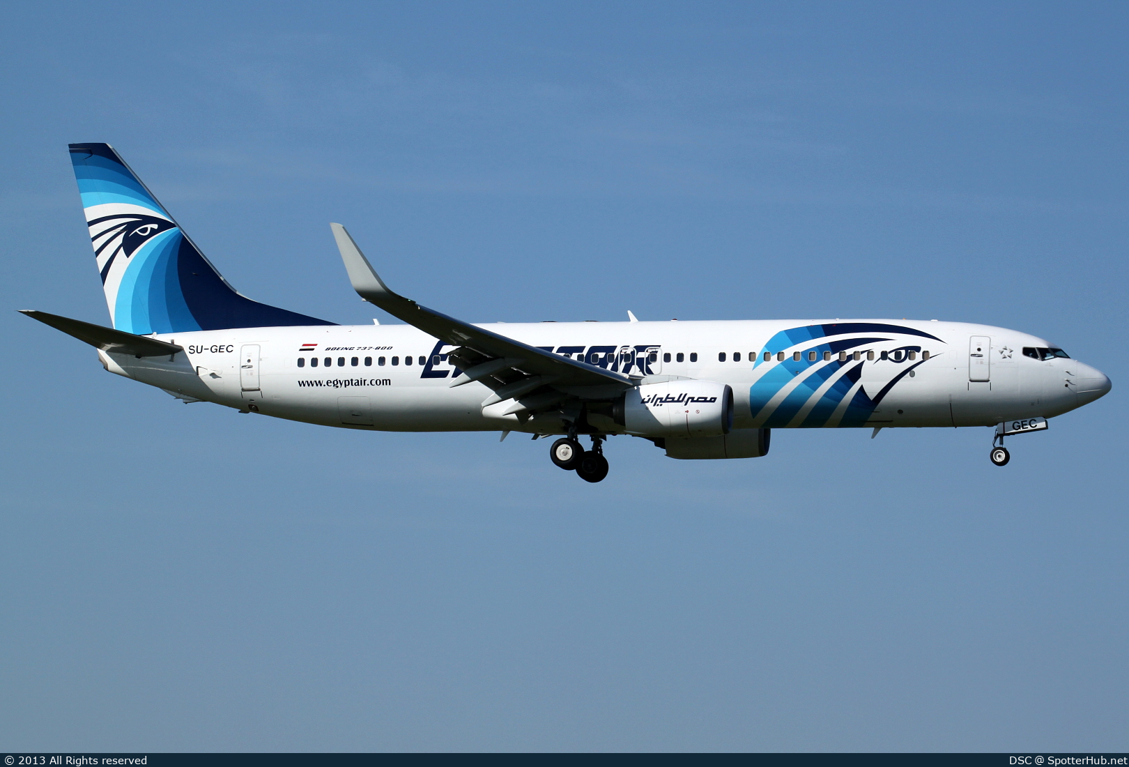 Photo of SU-GEC - Boeing 737-866 operated by Egyptair