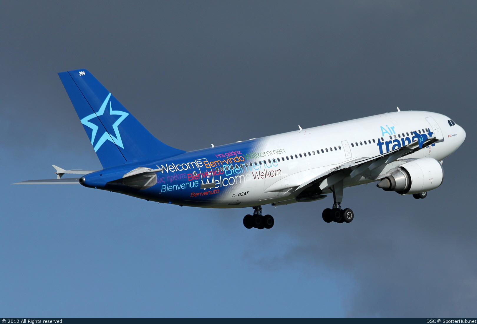 Photo of C-GSAT - Airbus A310-308 operated by Air Transat