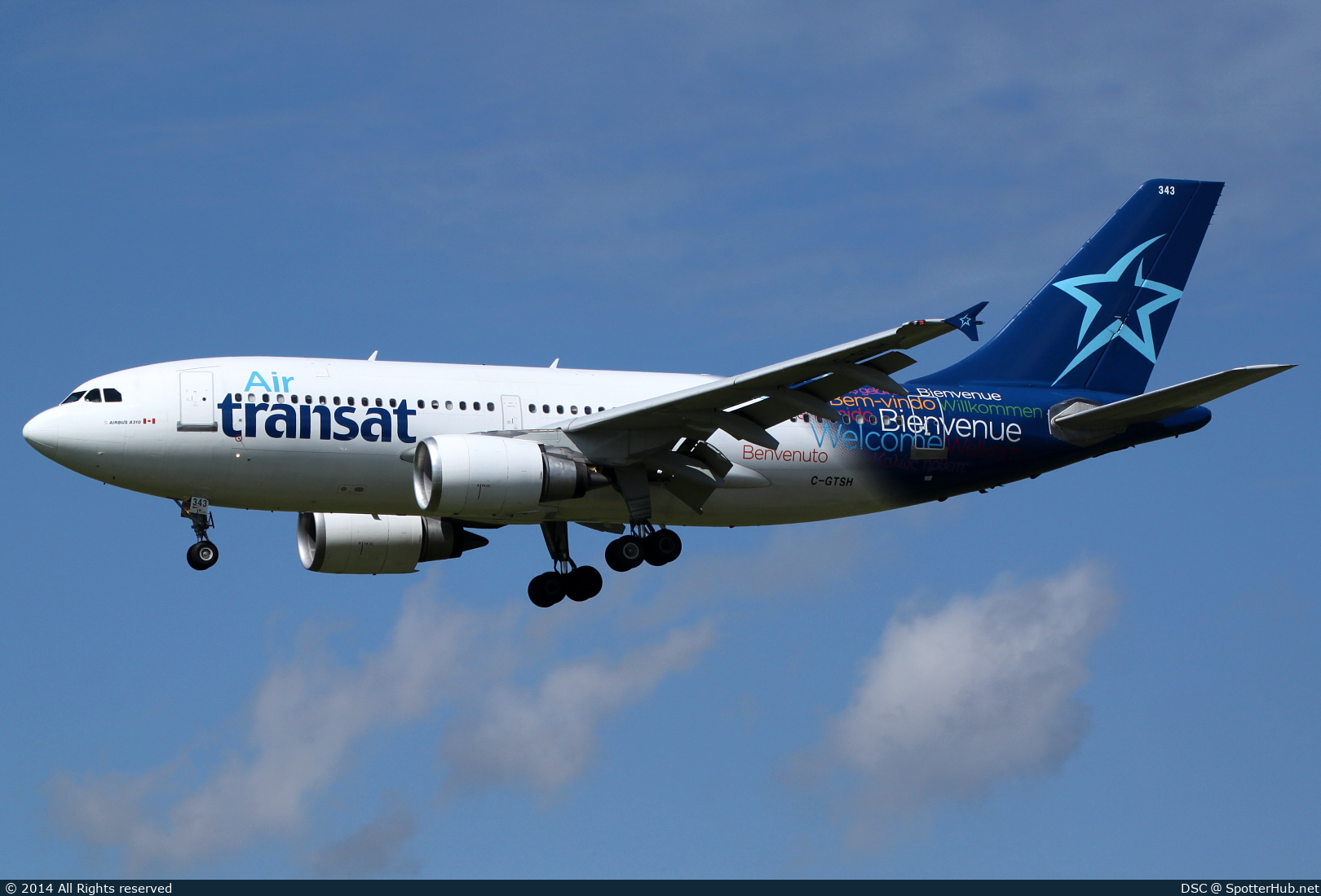 Photo of C-GTSH - Airbus A310-308 operated by Air Transat