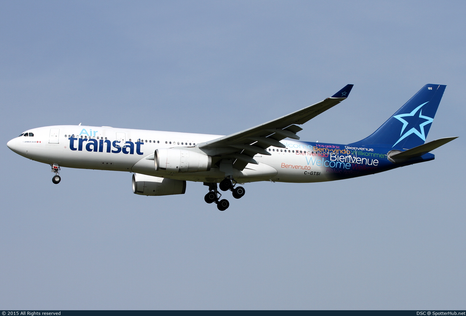 Photo of C-GTSI - Airbus A330-243 operated by Air Transat