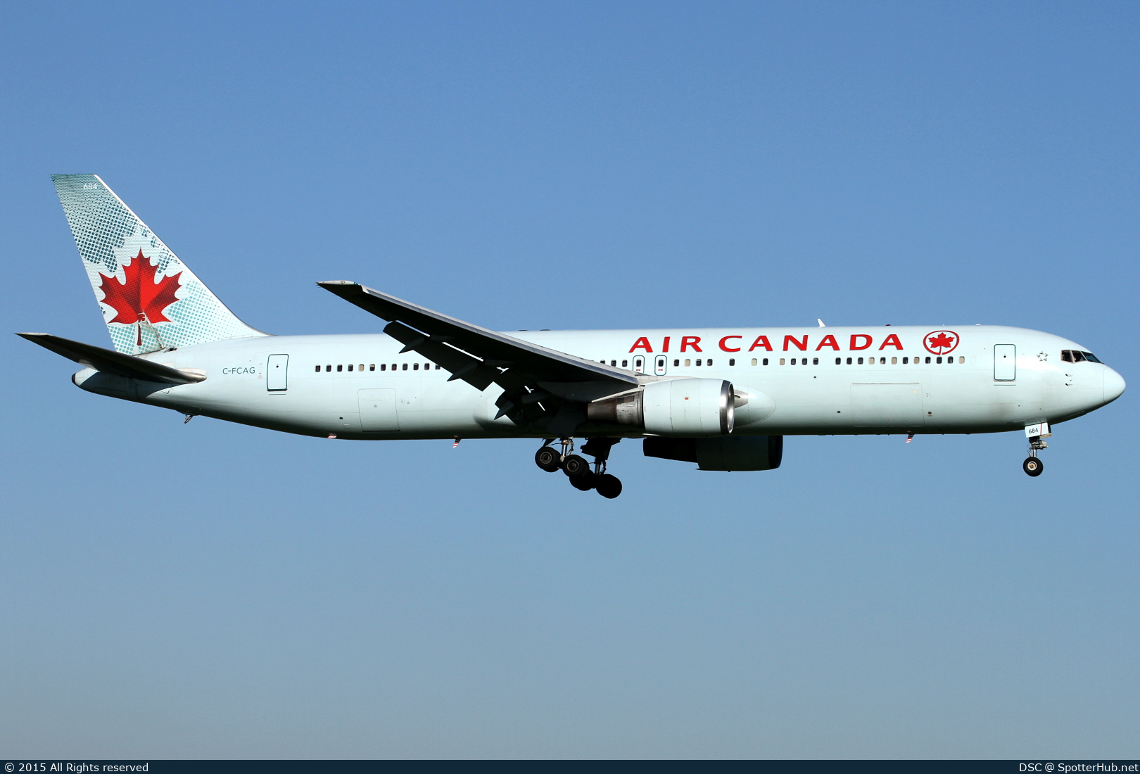 Photo of C-FCAG - Boeing 767-375(ER) operated by Air Canada