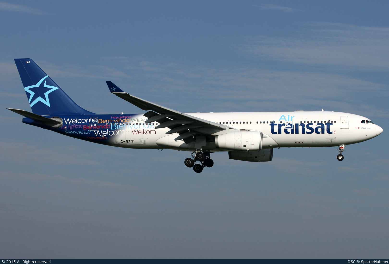 Photo of C-GTSI - Airbus A330-243 operated by Air Transat