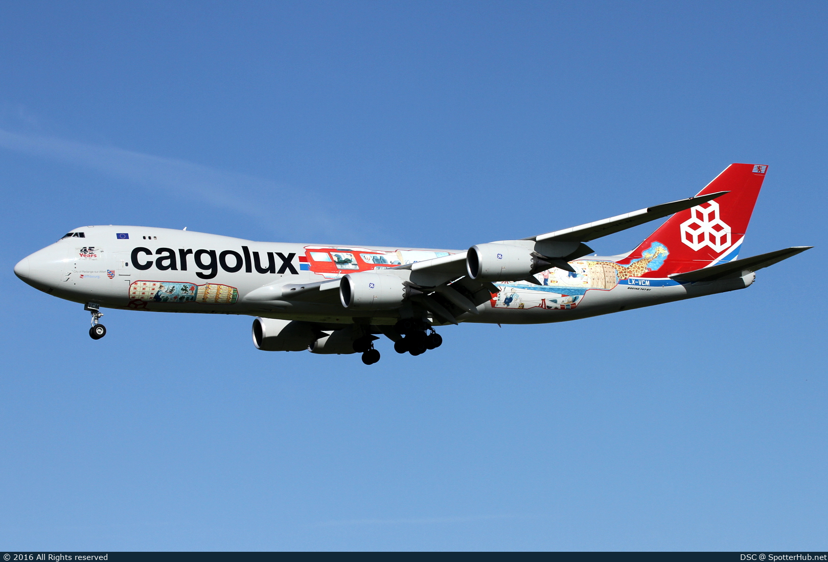 Photo of LX-VCM - Boeing 747-8R7F operated by Cargolux