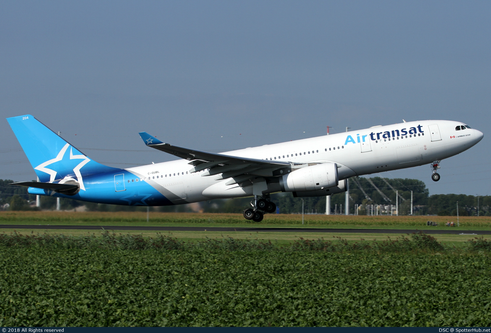 Photo of C-GUBL - Airbus A330-243 operated by Air Transat
