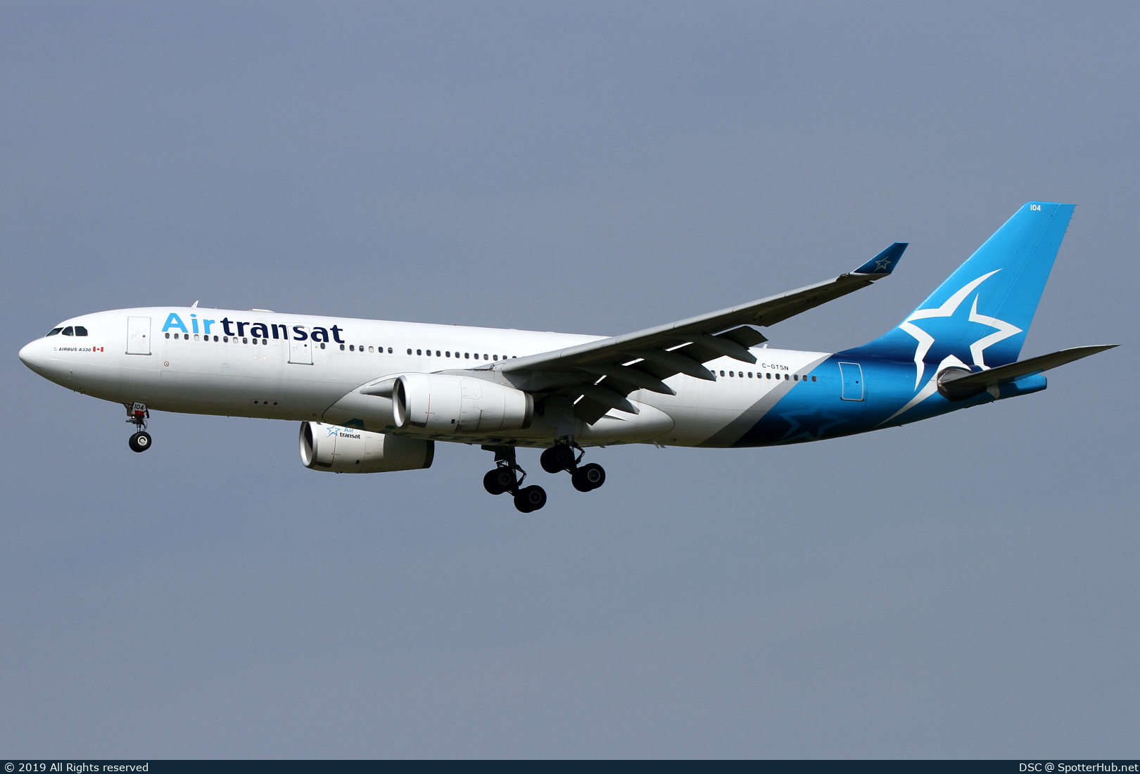 Photo of C-GTSN - Airbus A330-243 operated by Air Transat