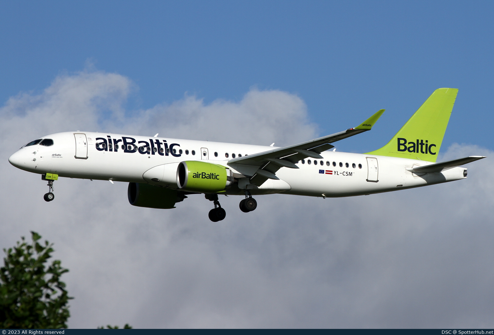 Photo of YL-CSM - Airbus A220-300 operated by airBaltic