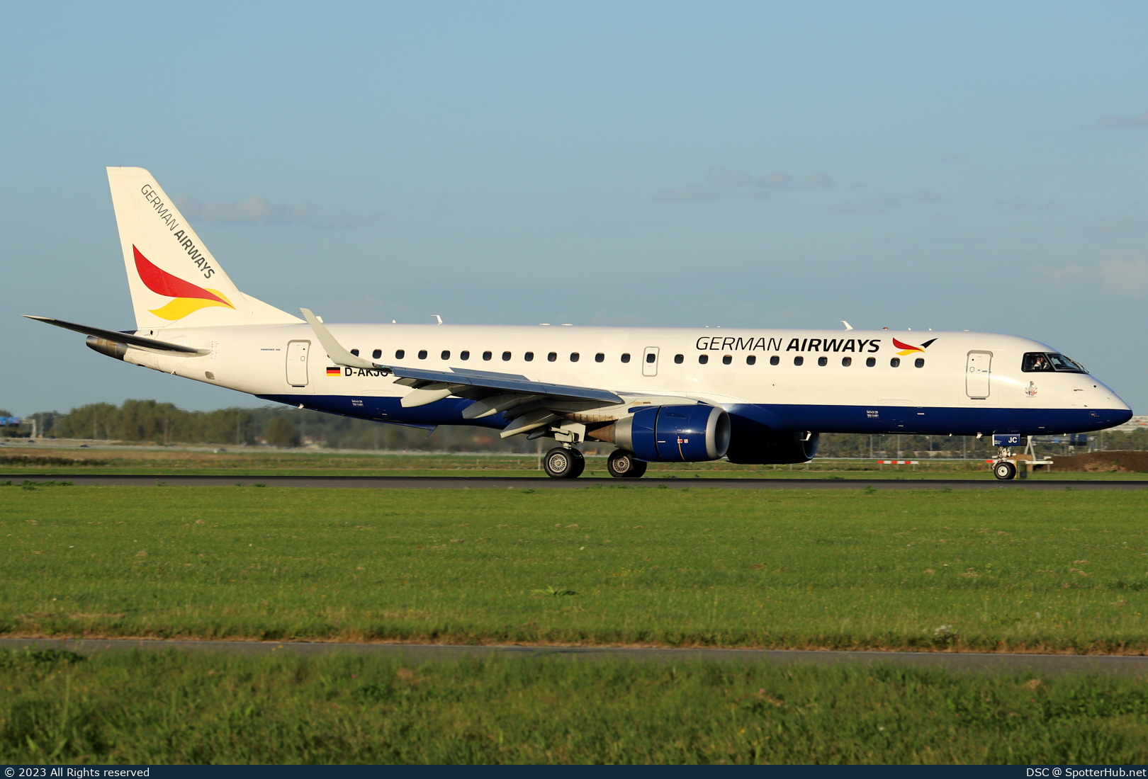 Photo of D-AKJC - Embraer ERJ-190SR operated by German Airways