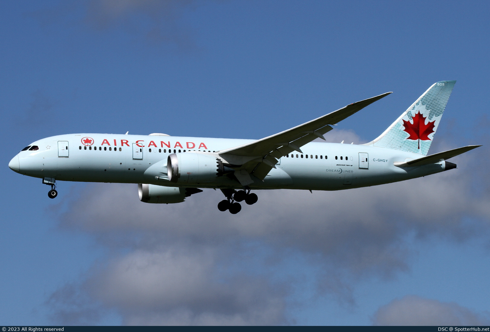 Photo of C-GHQY - Boeing 787-8 Dreamliner operated by Air Canada