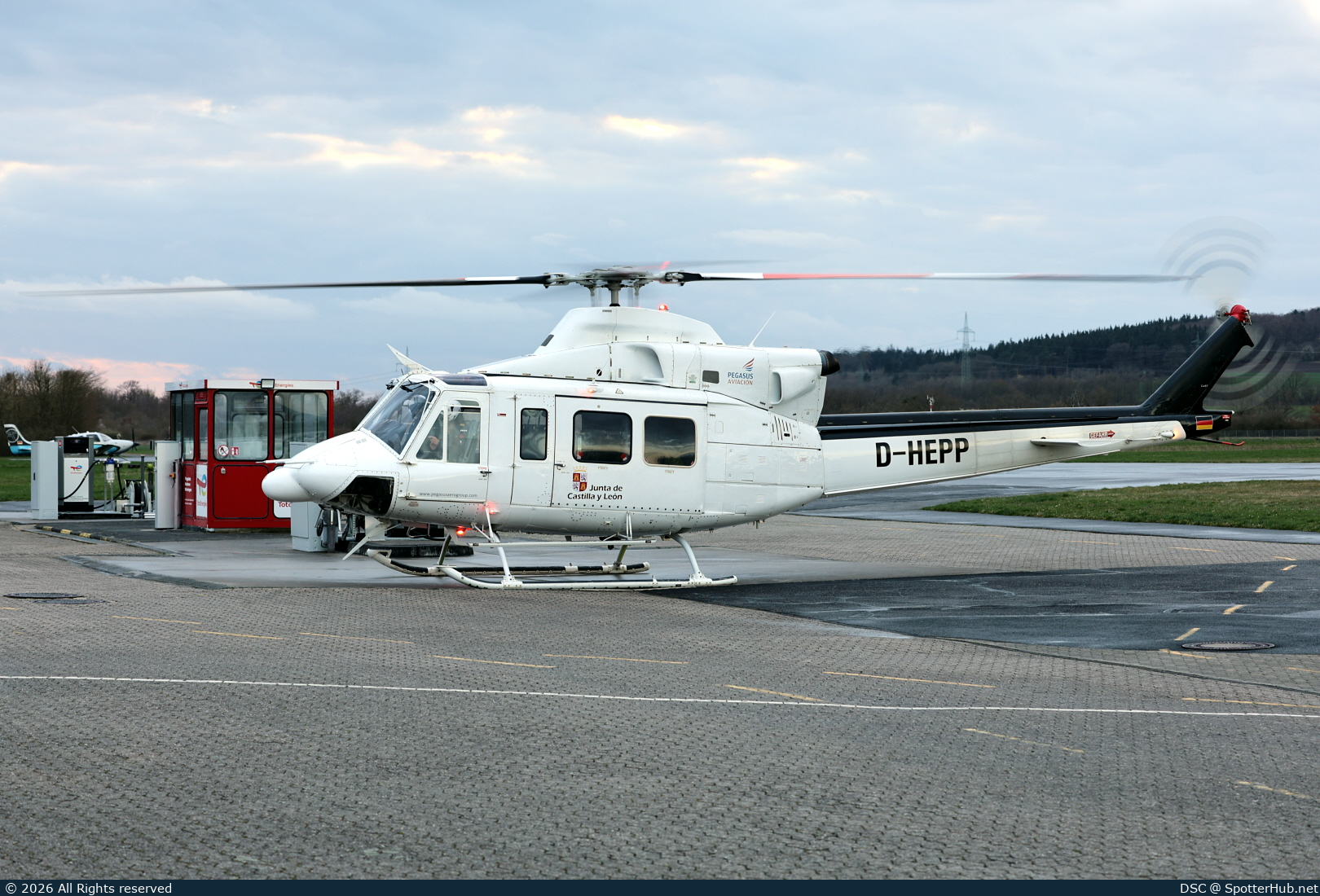Photo of D-HEPP - Bell 412SP operated by Pegasus Aviación