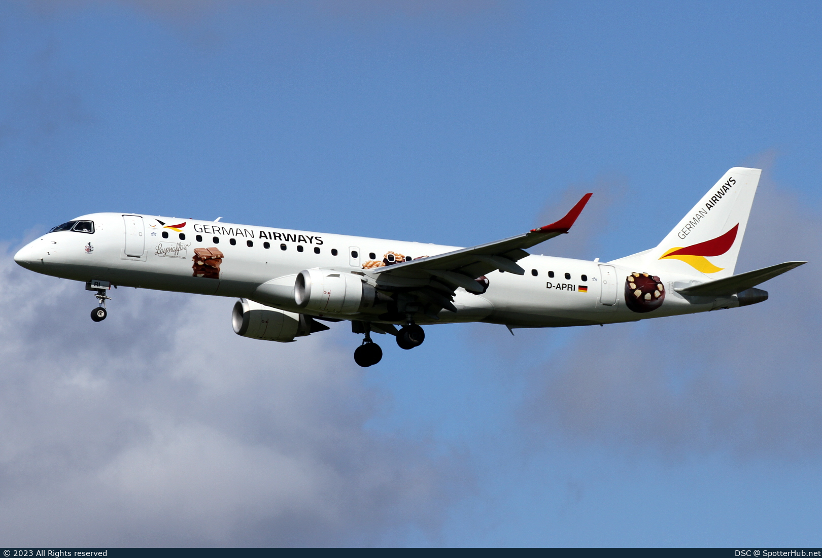 Photo of D-APRI - Embraer ERJ-190SR operated by German Airways