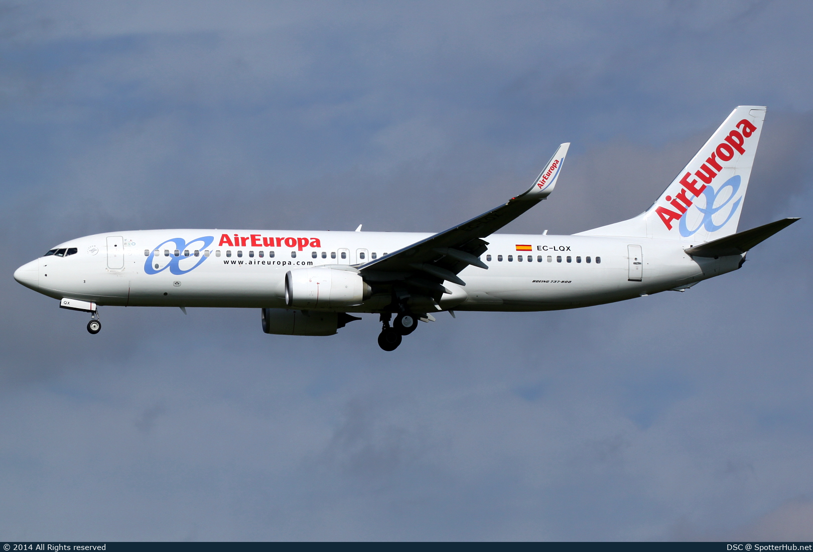 Photo of EC-LQX - Boeing 737-85P operated by Air Europa
