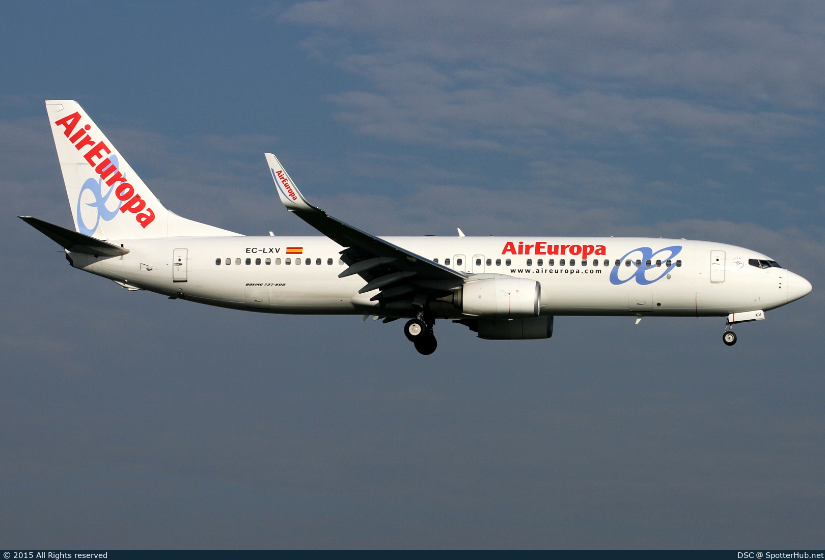 Photo of EC-LXV - Boeing 737-85P operated by Air Europa