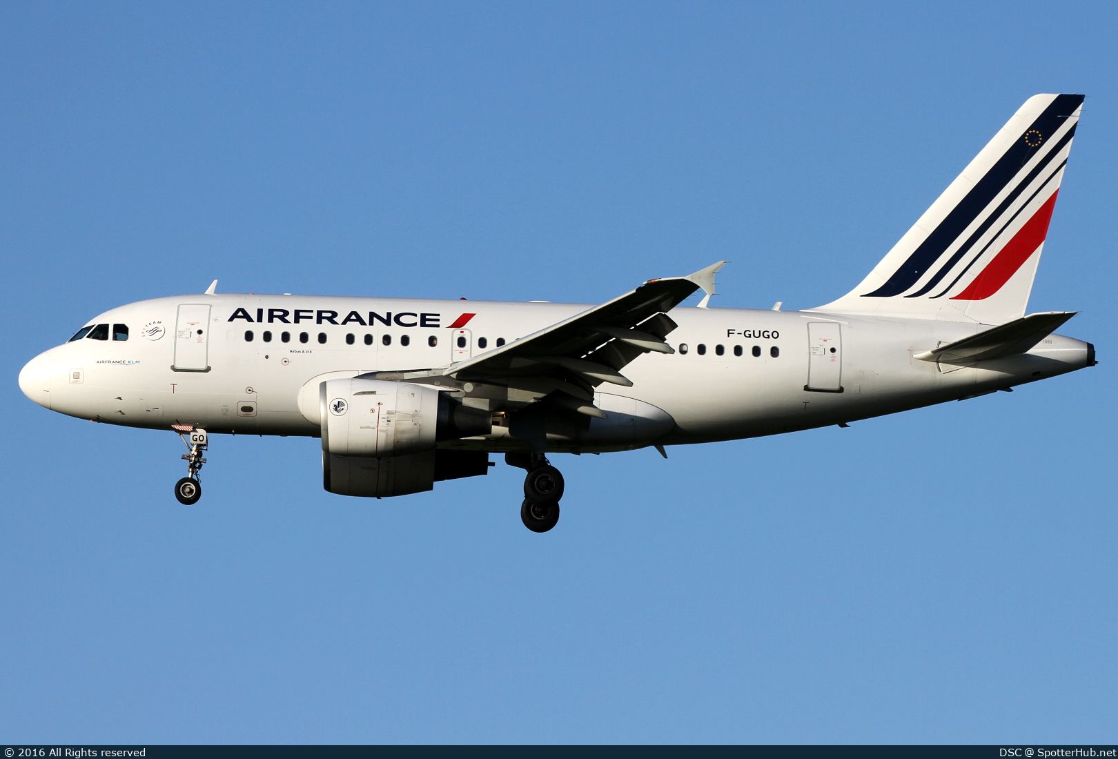 Photo of F-GUGO - Airbus A318-111 operated by Air France