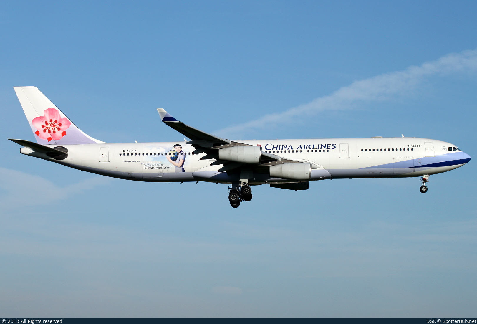 Photo of B-18806 - Airbus A340-313 operated by China Airlines