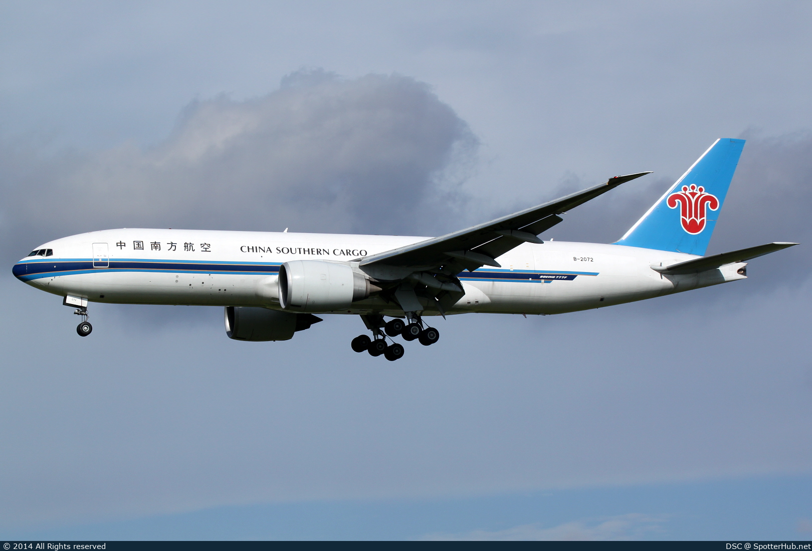 Photo of B-2072 - Boeing 777-F1B operated by China Southern Cargo