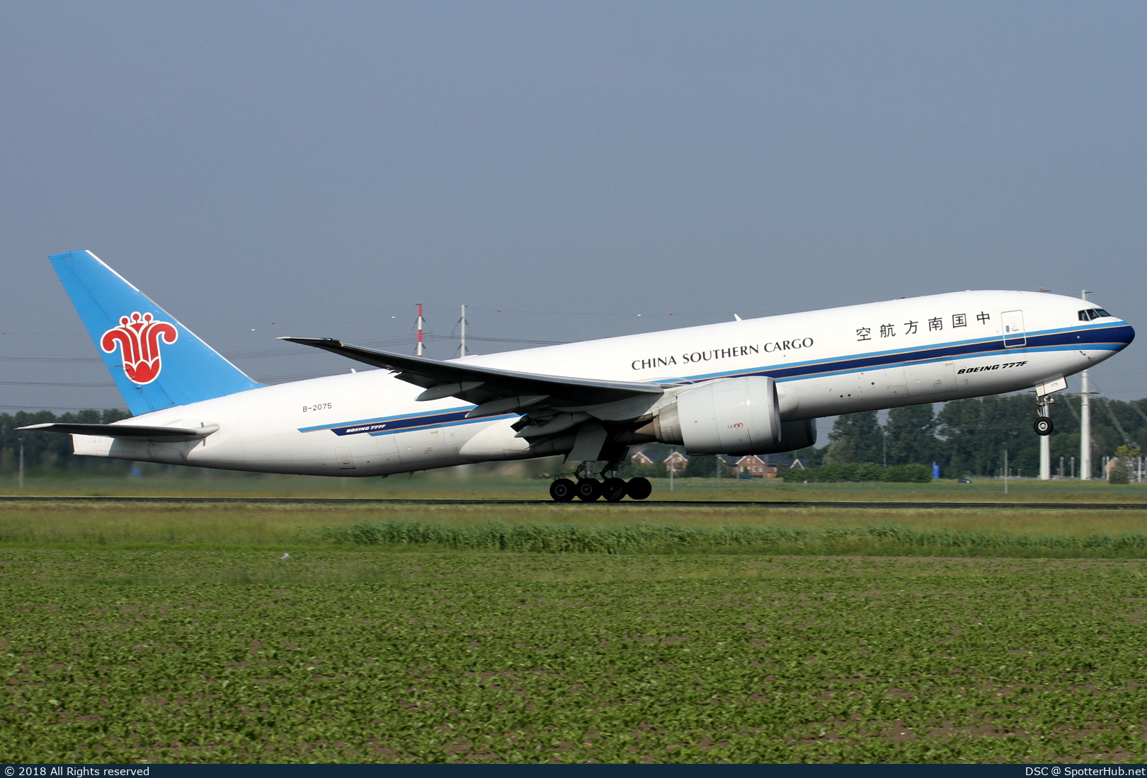 Photo of B-2075 - Boeing 777-F1B operated by China Southern Cargo