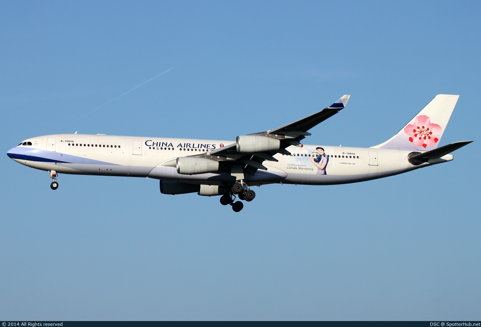 Photo of B-18806 - Airbus A340-313 operated by China Airlines