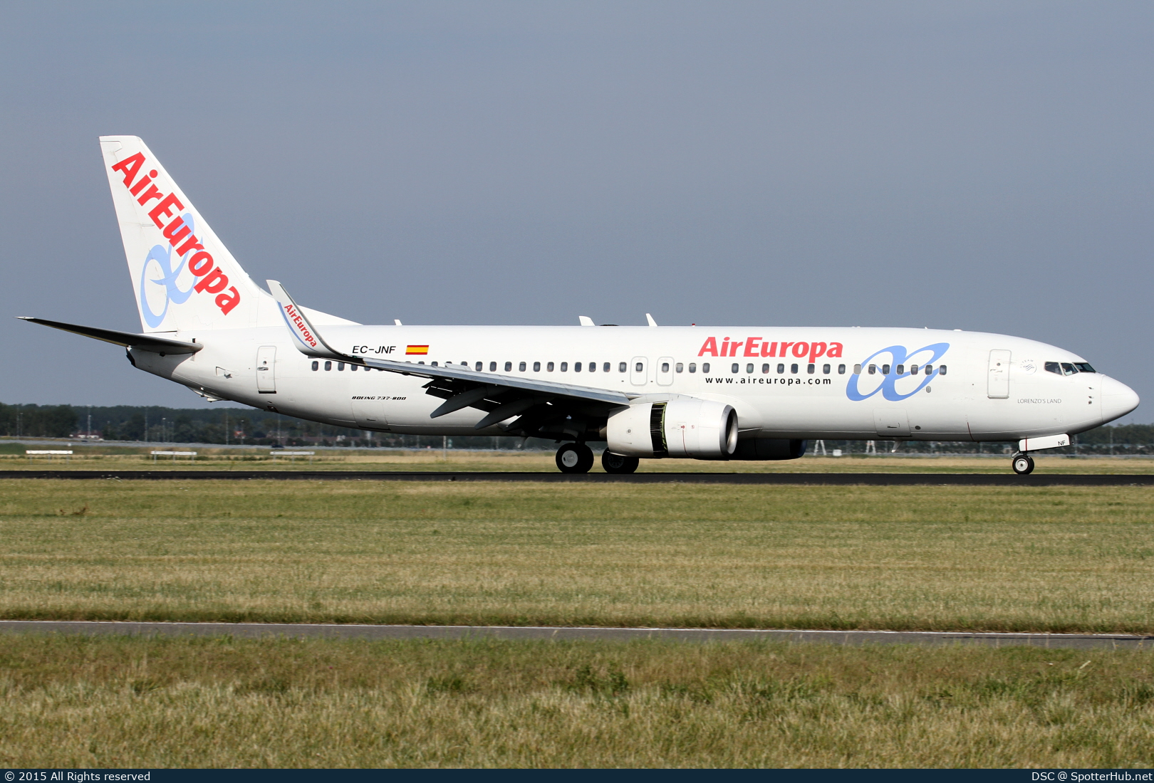 Photo of EC-JNF - Boeing 737-85P operated by Air Europa