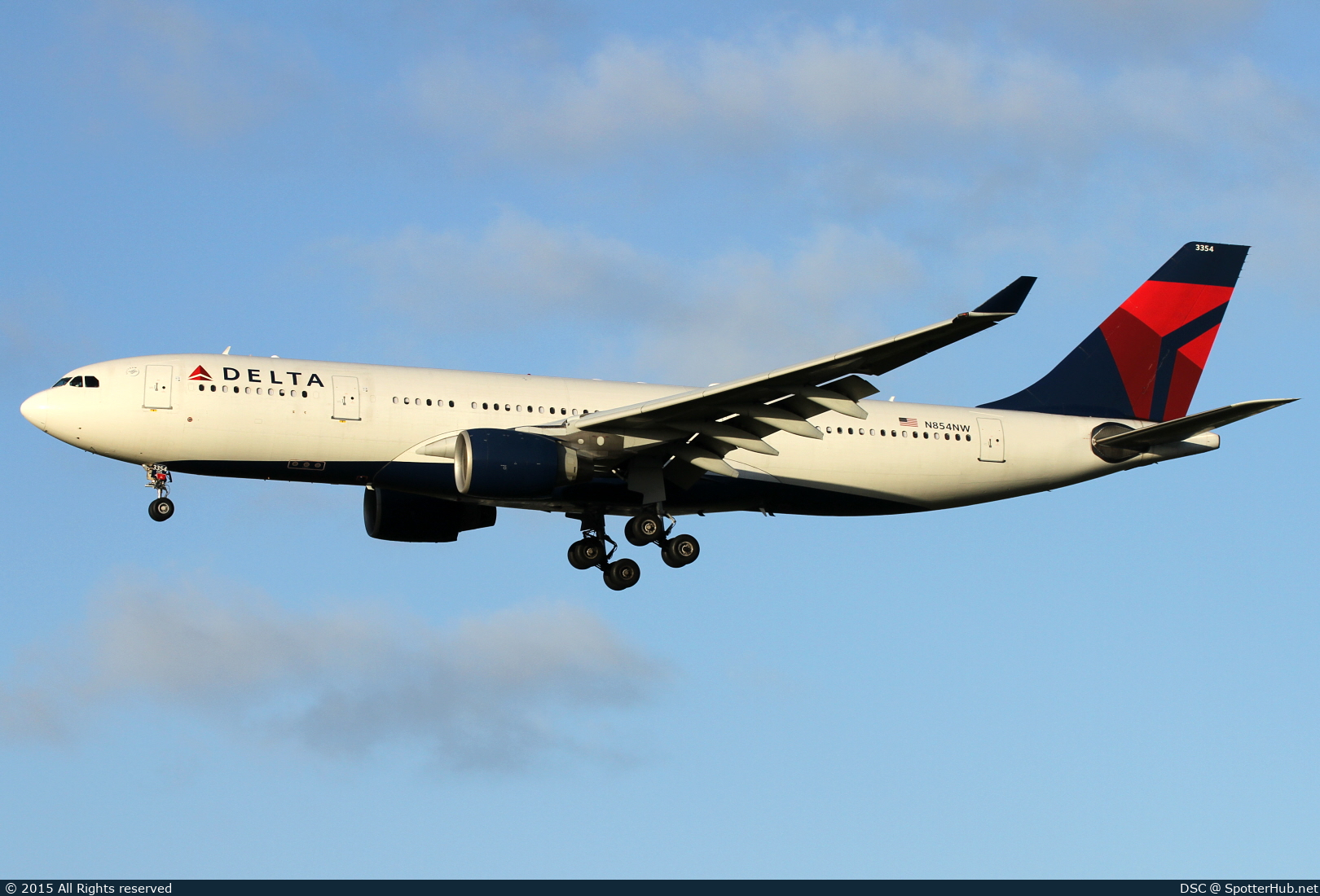 Photo of N854NW - Airbus A330-223 operated by Delta Air Lines