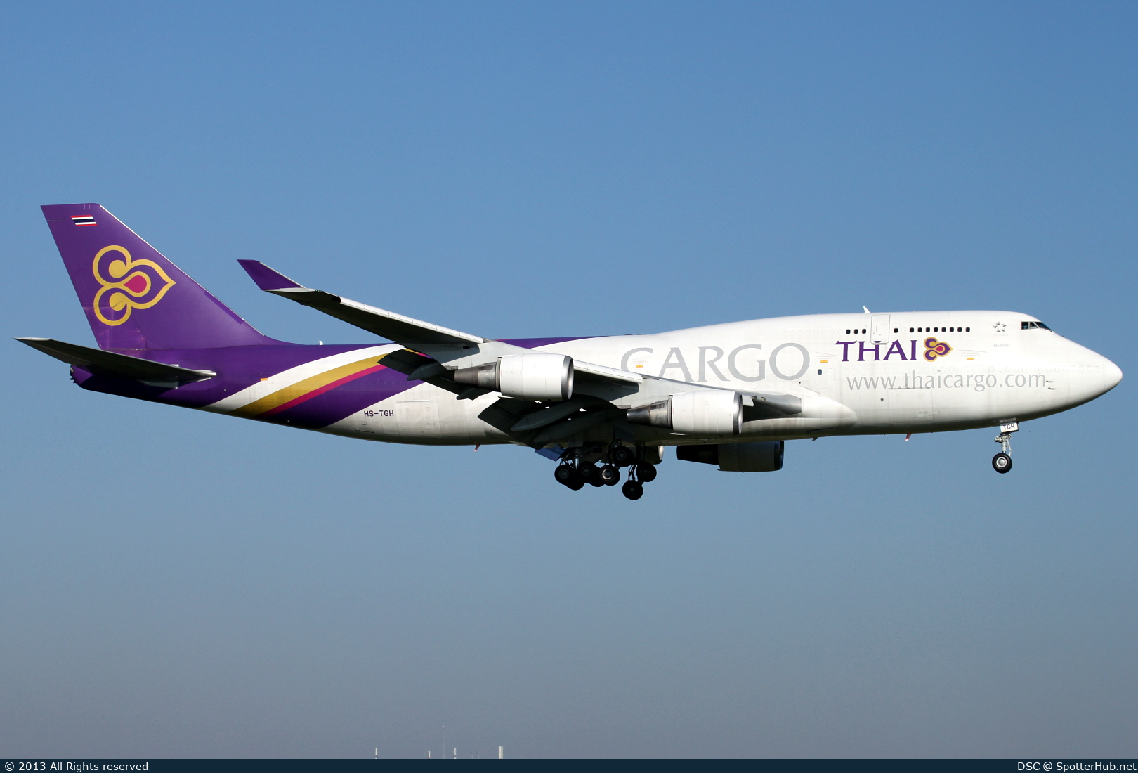 Photo of HS-TGH - Boeing 747-4D7(BCF) operated by Thai Cargo