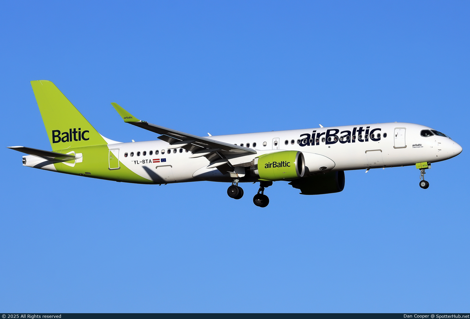 Photo of YL-BTA - Airbus A220-300 operated by airBaltic