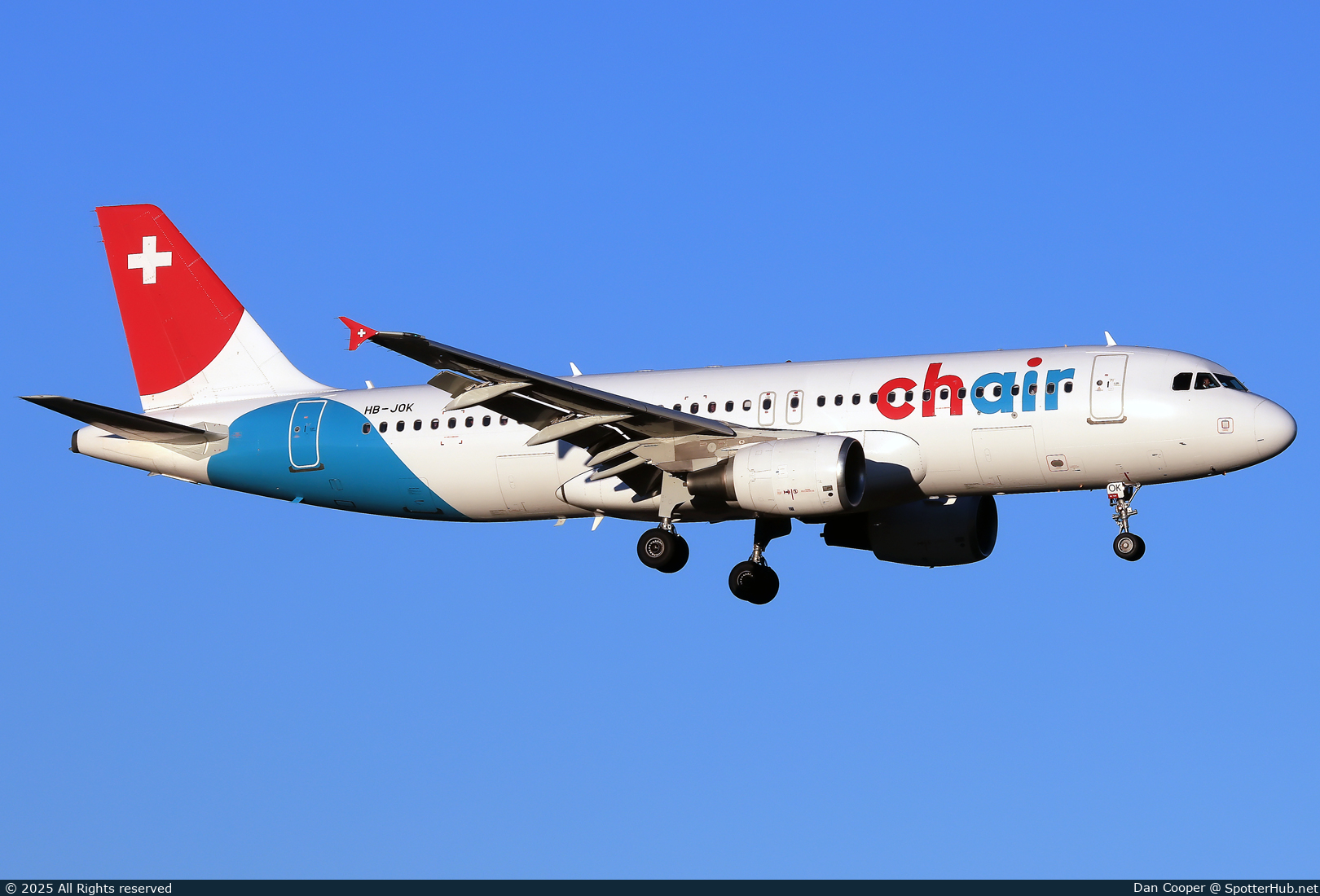 Photo of HB-JOK - Airbus A320-214 operated by Chair Airlines