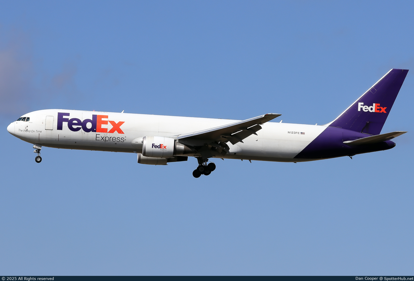 Photo of N123FE - Boeing 767-3S2F operated by FedEx