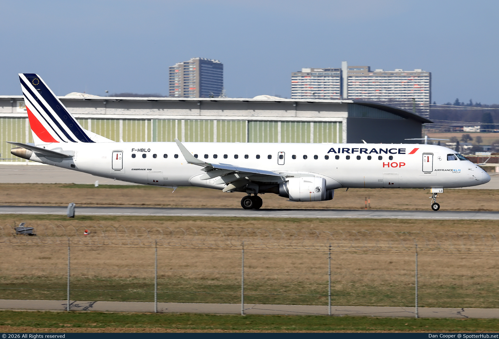 Photo of F-HBLQ - Embraer ERJ-190STD operated by Air France HOP