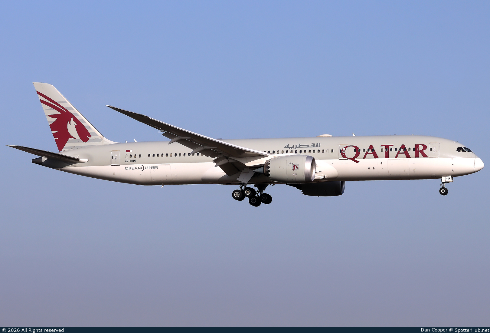 Photo of A7-BHM - Boeing 787-9 Dreamliner operated by Qatar Airways