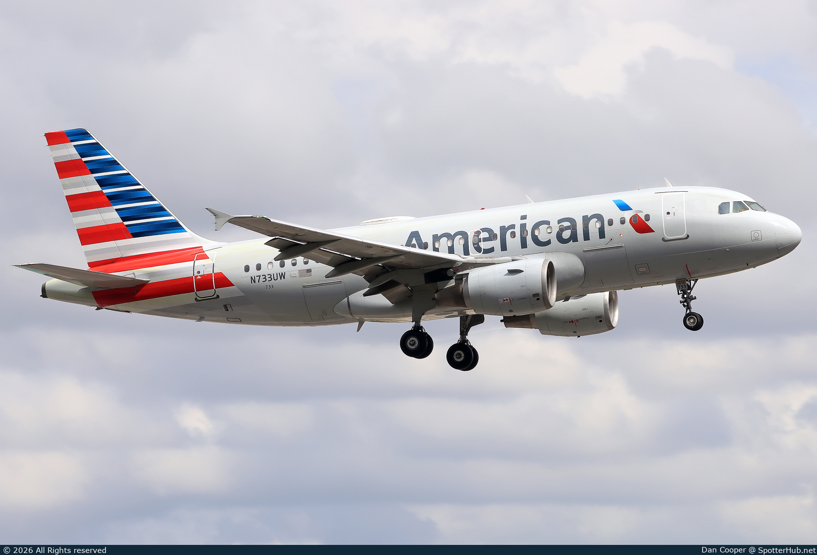 Photo of N733UW - Airbus A319-112 operated by American Airlines