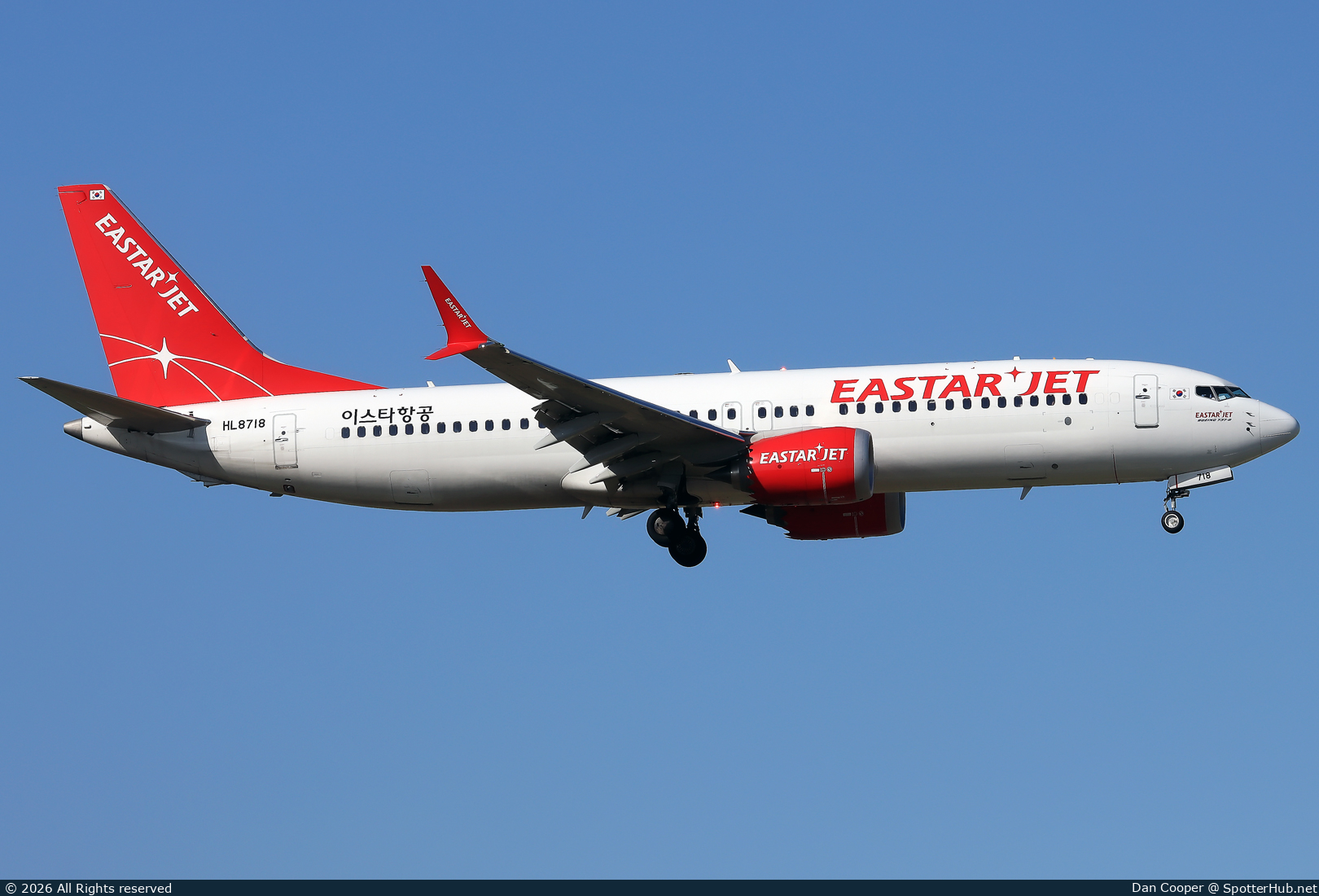 Photo of HL8718 - Boeing 737 MAX 8 operated by Eastar Jet