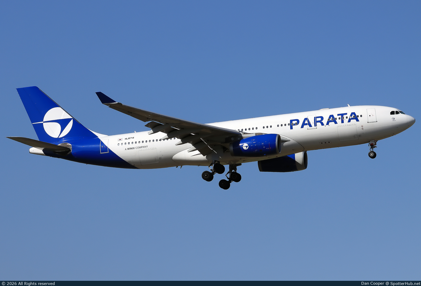 Photo of HL8714 - Airbus A330-243 operated by Parata Air