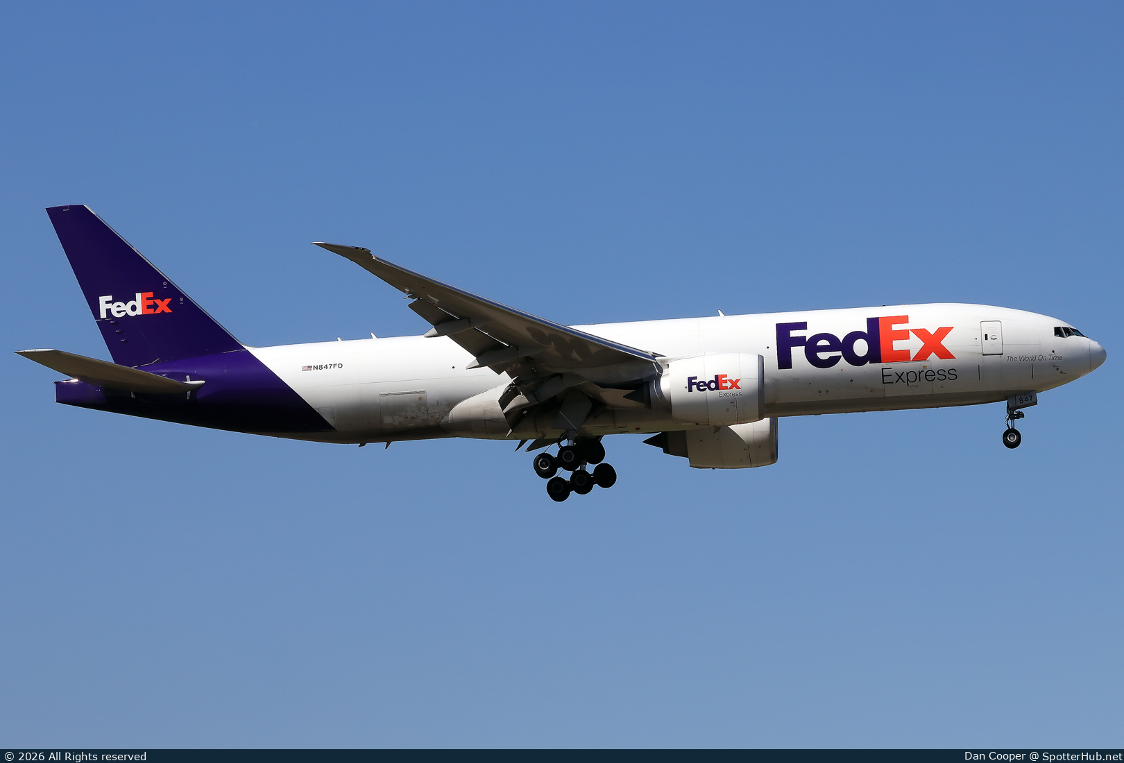 Photo of N847FD - Boeing 777-F operated by FedEx
