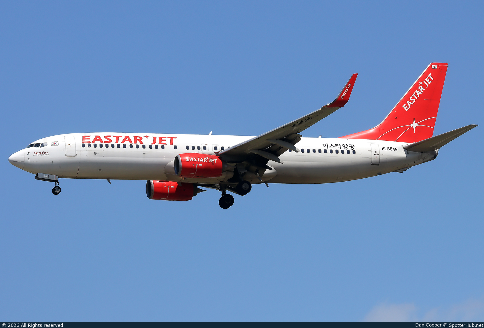 Photo of HL8546 - Boeing 737-8GJ operated by Eastar Jet
