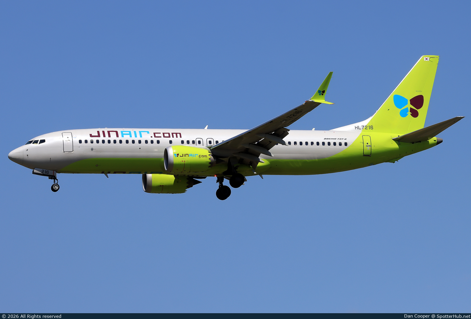 Photo of HL7216 - Boeing 737 MAX 8 operated by Jin Air