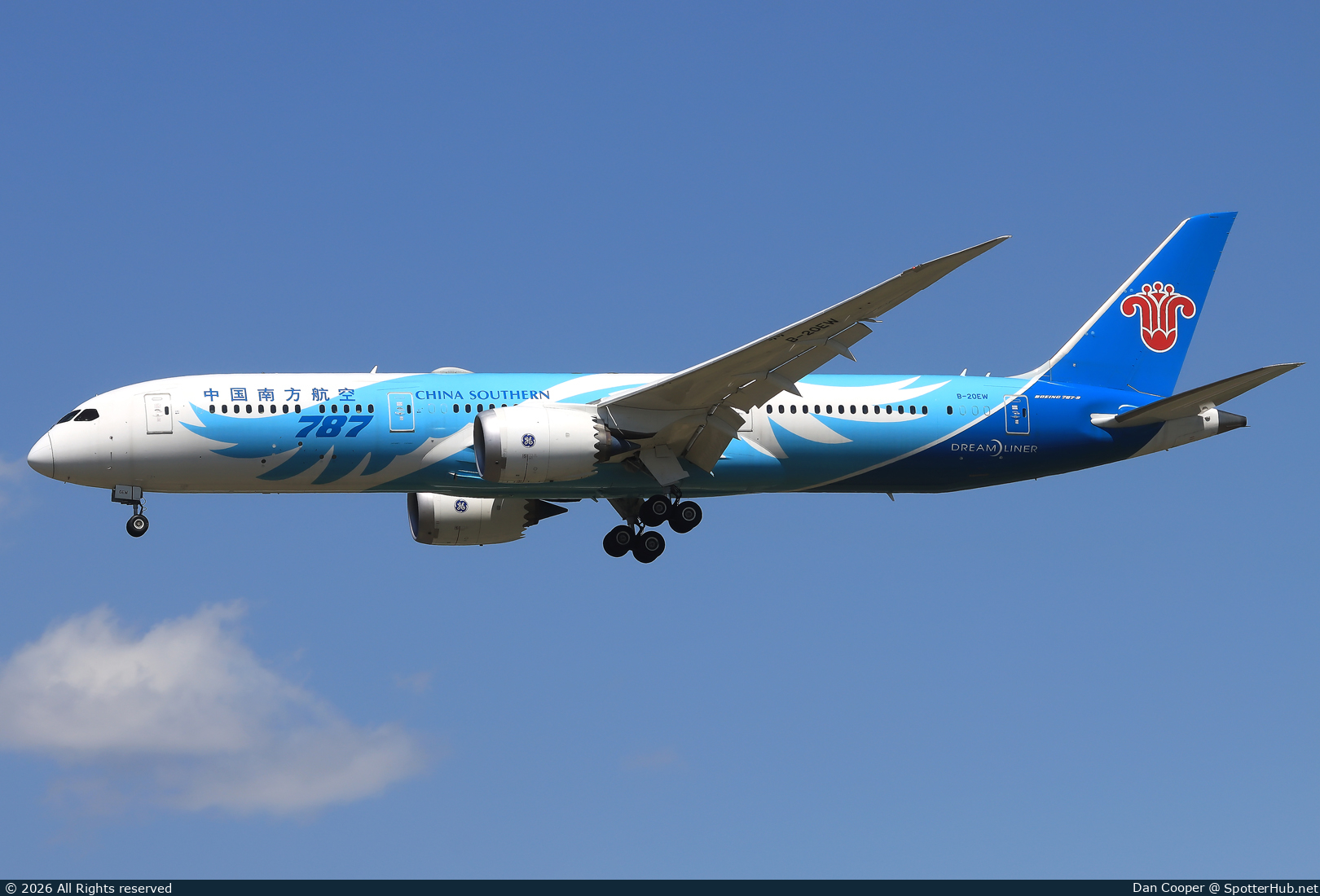 Photo of B-20EW - Boeing 787-9 Dreamliner operated by China Southern Airlines