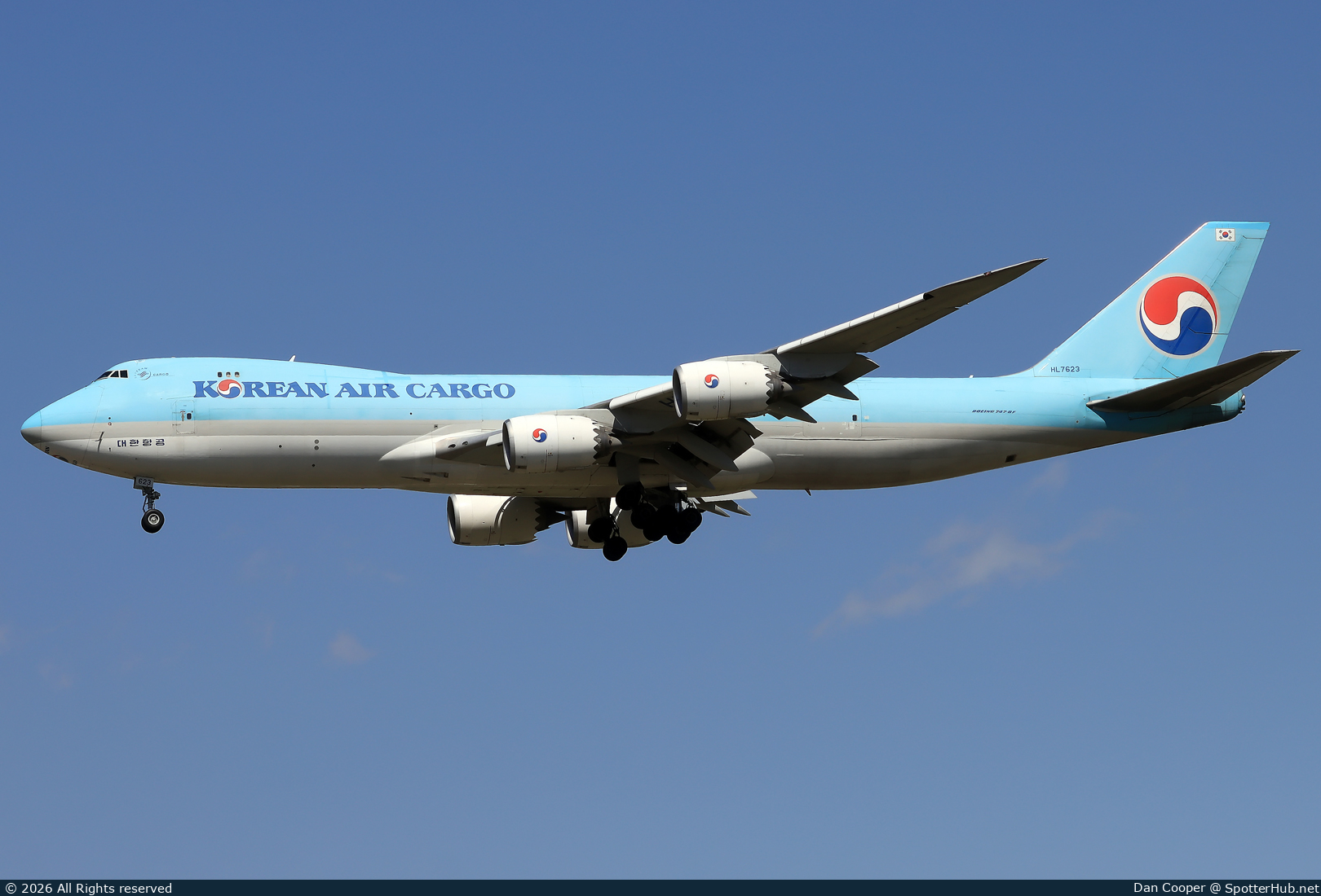 Photo of HL7623 - Boeing 747-8B5F operated by Korean Air Cargo